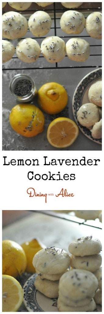 Lemon Lavender Cookies Light, buttery, lemony and just a hint of lavender. https://diningwithalice.com/cookies/lemon-lavender-cookies/