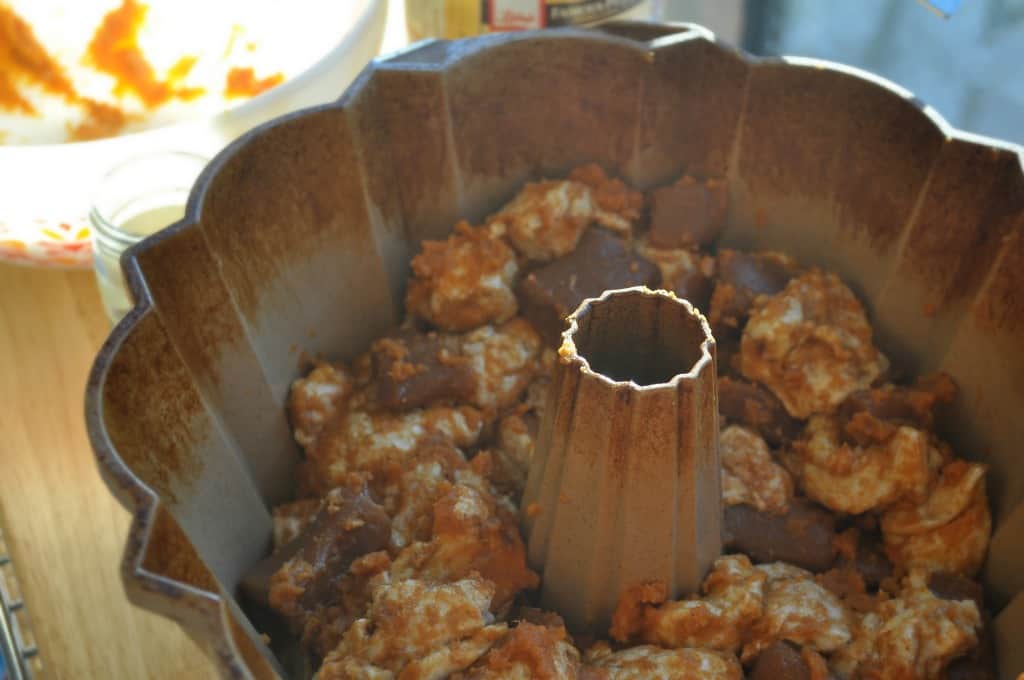 Bundt Pan with Pumpkin Monkey Bread