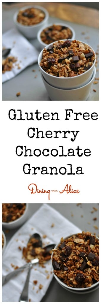 Gluten Free Cherry Chocolate Granola