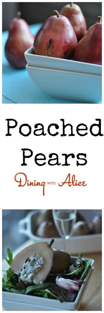 Poached Pears Dining with Alice