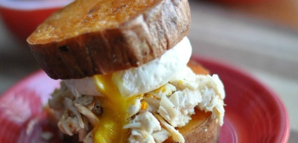 Sweet Potato Bun Breakfast Sandwich