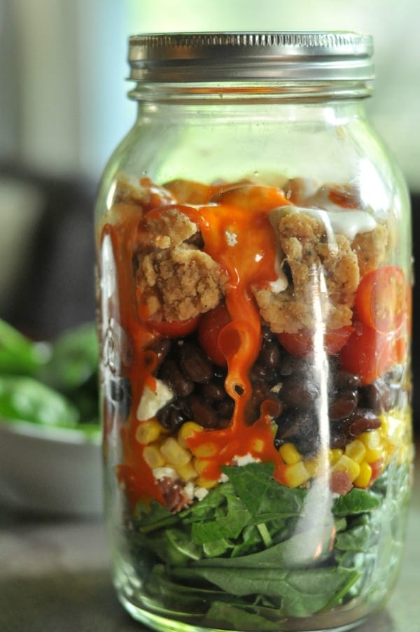 Buffalo Chicken Salad Jars