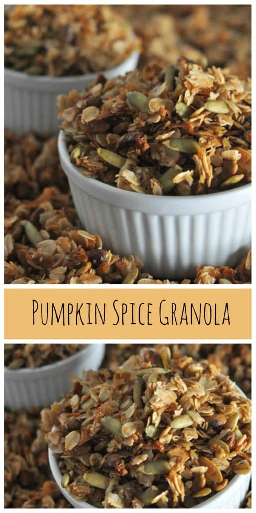 Filled with the flavors of fall, Pumpkin Spice Granola is simple and filled with pumpkin seeds, pumpkin spice and sweet honey.