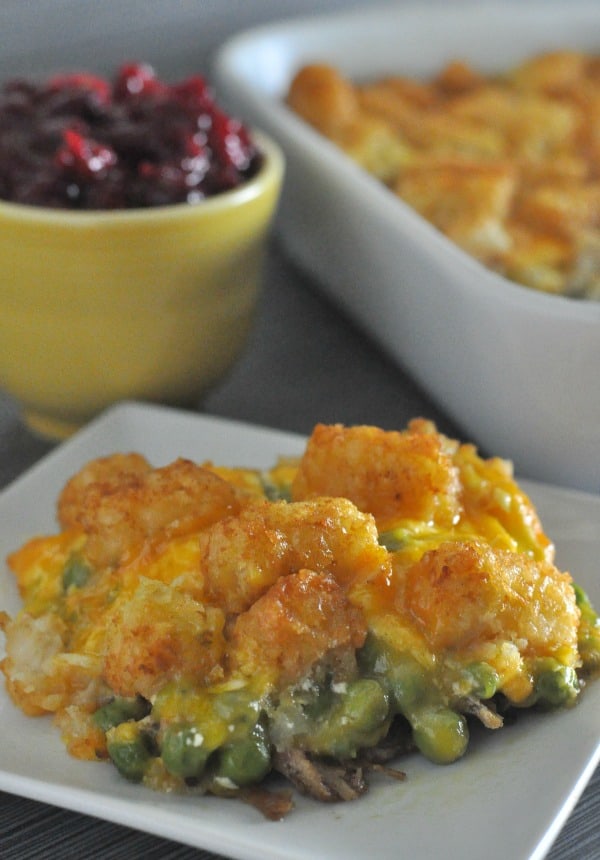 Leftover Turkey Tater Tot Hotdish 