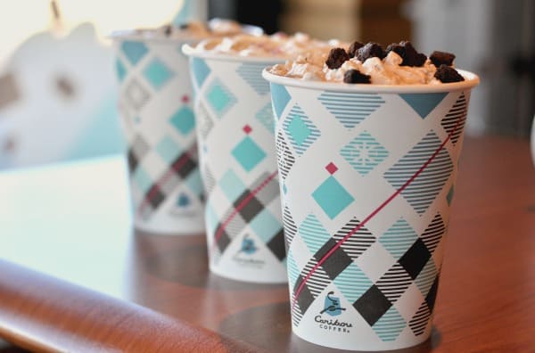 The 2016 Caribou Coffee holiday drinks are topped by you! Pick your favorite coffee, whip and topping! Try my favorite, the Cozy Candy Cane Hazelnut Mocha.