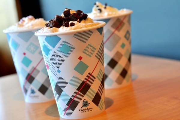 The 2016 Caribou Coffee holiday drinks are topped by you! Pick your favorite coffee, whip and topping! Try my favorite, the Cozy Candy Cane Hazelnut Mocha.