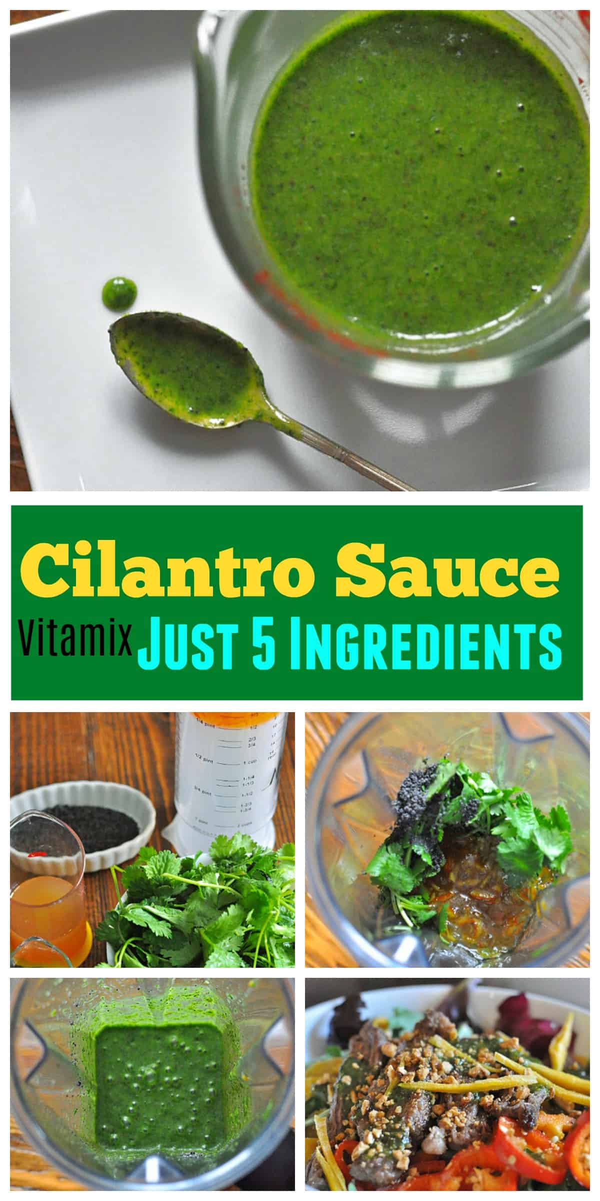 5-Ingredient Cilantro Blender Sauce Recipe