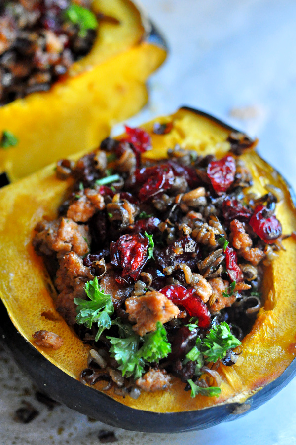 Healthy Stuffed Acorn Squash recipes - Dining with Alice