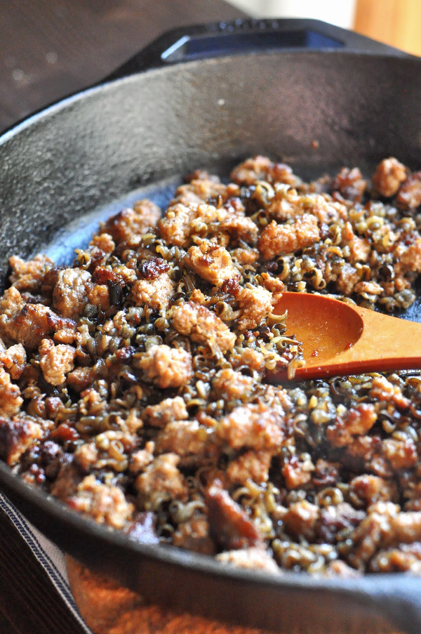 baked acorn squash sausage