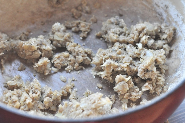 onion and flour mixture for vegetarian wild rice soup