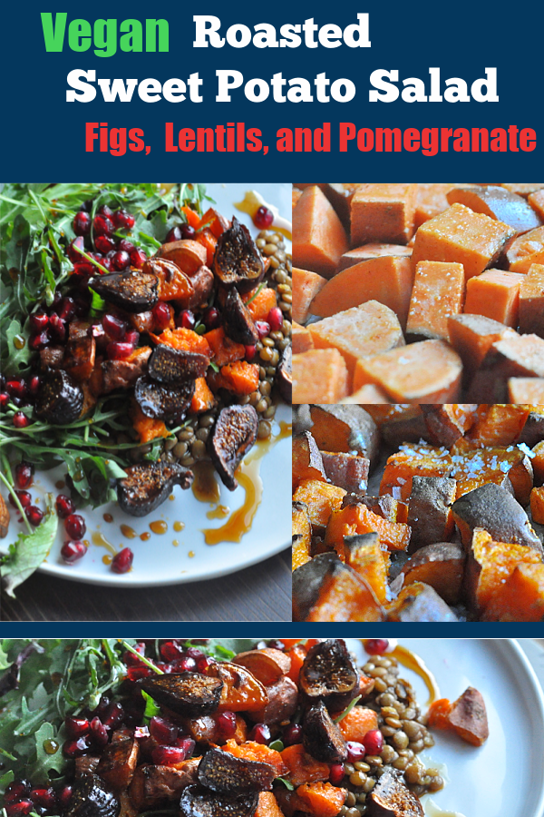 Roasted Sweet Potato Salad plated Pinterest Pin